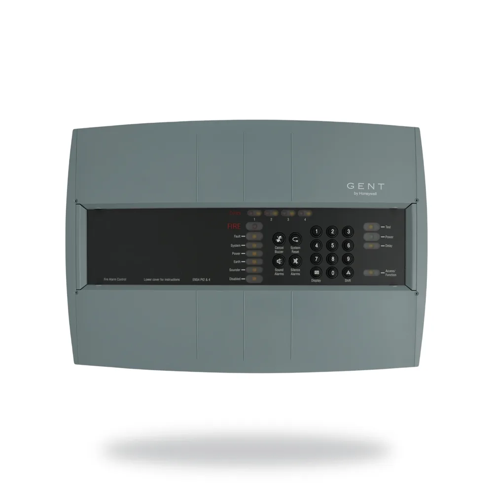 Honeywell 4 Zone conventional panel, EN54 less batteries