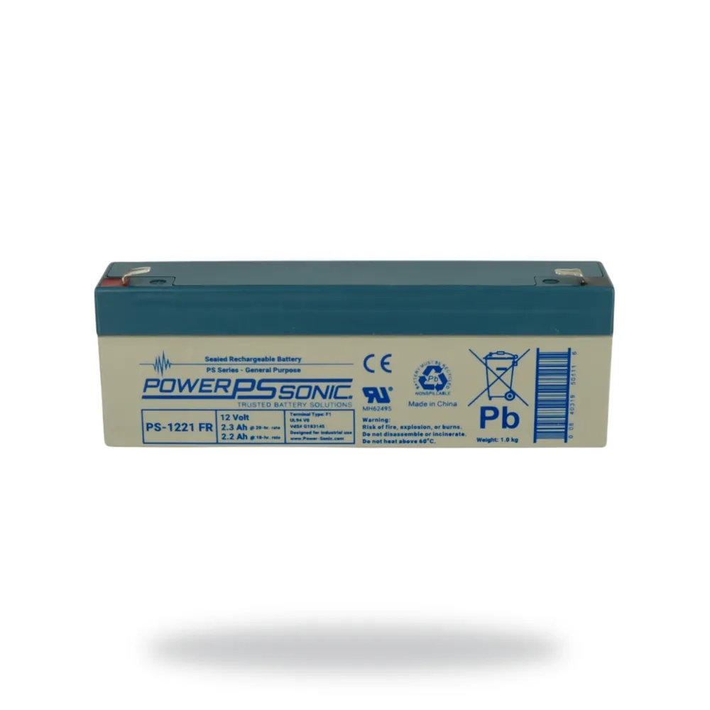 Power Sonic Battery 2.1Ah - 12V Flame Retardant Used in Xenex 2&4 Zone panels, FP595 2&4 zone, S4-34440-02 & 78302-02NM MPI's