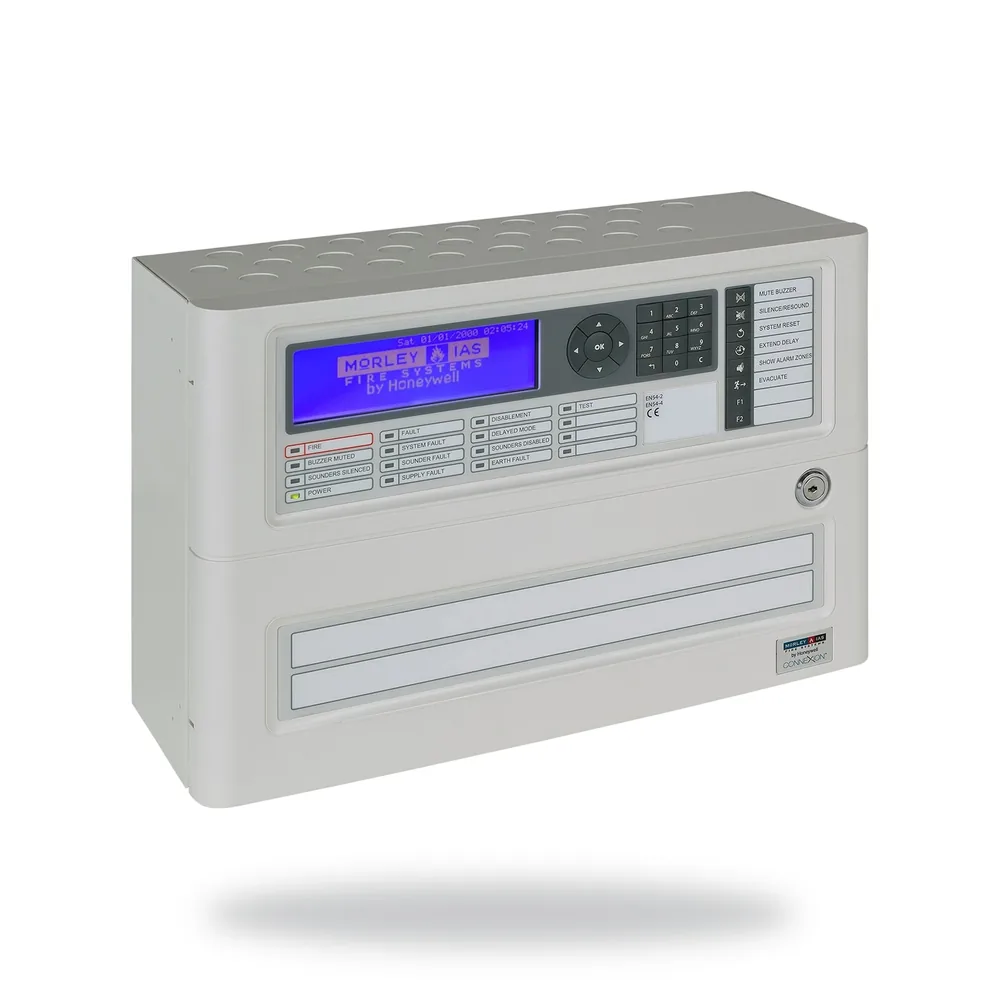 Morley-IAS DXc1 Single loop panel (no zone LEDs) 230Vac, 2 sounder circuits. Supports Apollo, System Sensor and Hochiki proto
