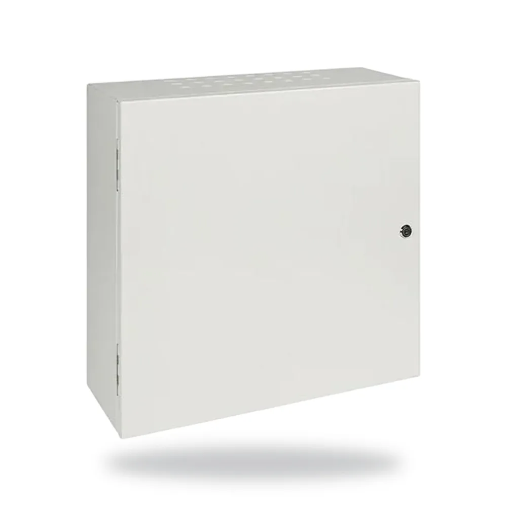 Morley-IAS ZX1(S)e & 2(S)e Battery box or mounting enclosure. Size 400 x 400 x 135mm (H x W x D)