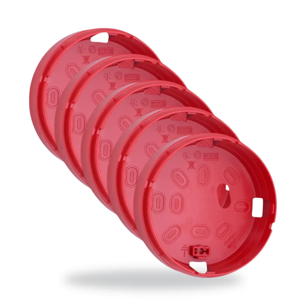 Honeywell Red low profile base, provides multiple cable entry points and a range of fixing centres, suitable for use with all