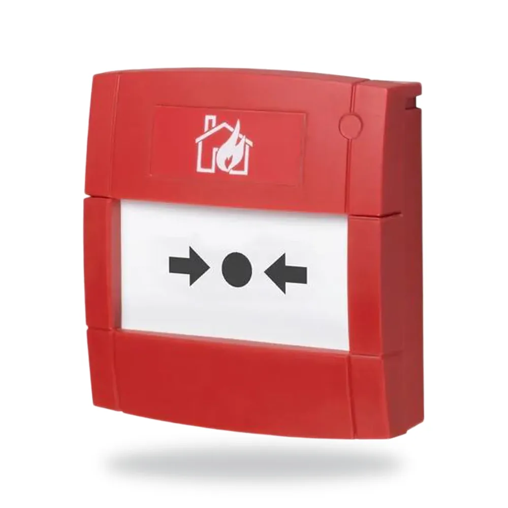 Morley-IAS Addressable manual call point c/w Isolator. Glass element included. Requires PS031W for surface mounting or a sing