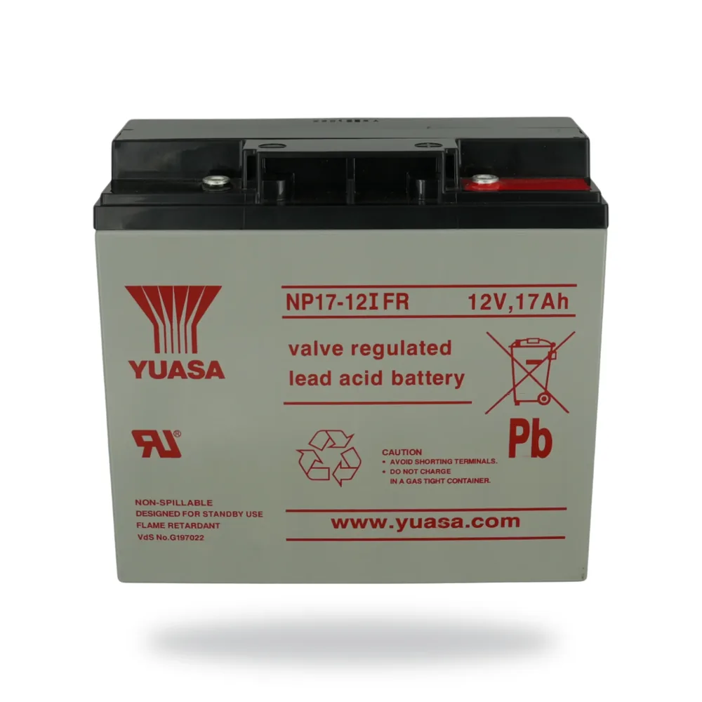 Power Sonic YUASA NP Battery 17 AH-12V Flame Retardant (Used in DXc & ZXSe Panels)