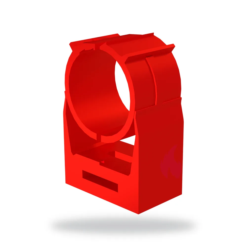 25mm ABS Pipe Clip PK20 RED