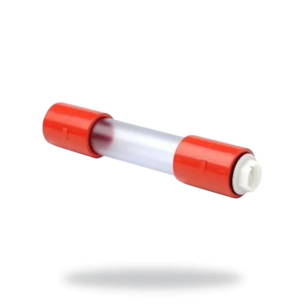 25mm Clear condensation drain with manual bung (Short)