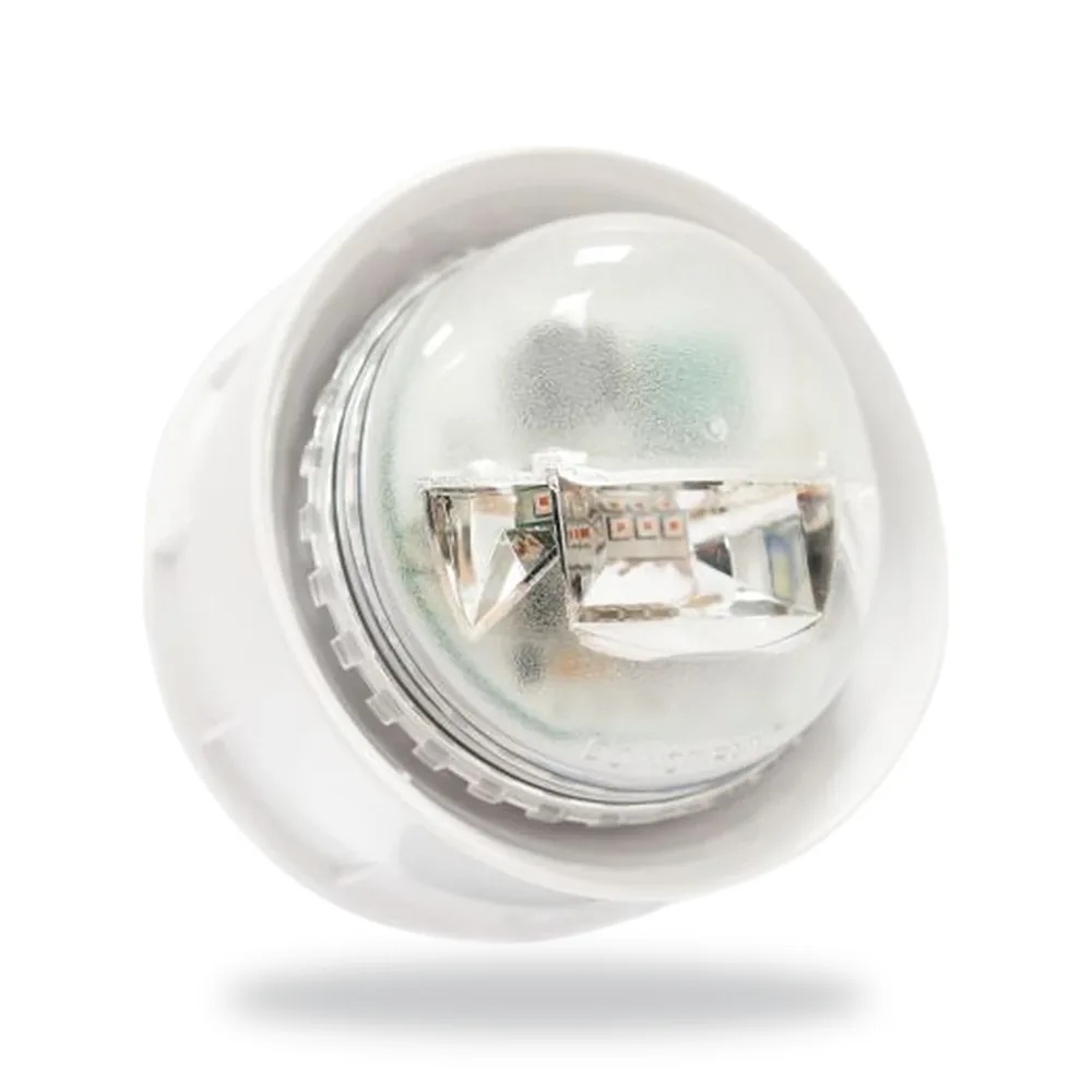Morley-IAS Body Colour - White Flash - Red Lens - Clear Isolator - Yes Wall VAD - Wall-mounted, addressable, with Visual Alar