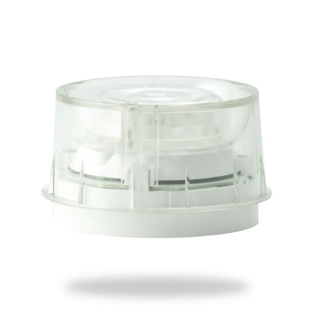 Morley-IAS Red Flash, Pure White Body, Clear Lens, non-Isolated. Wall Sounder Strobe - Wall-mounted, addressable, loop-powere