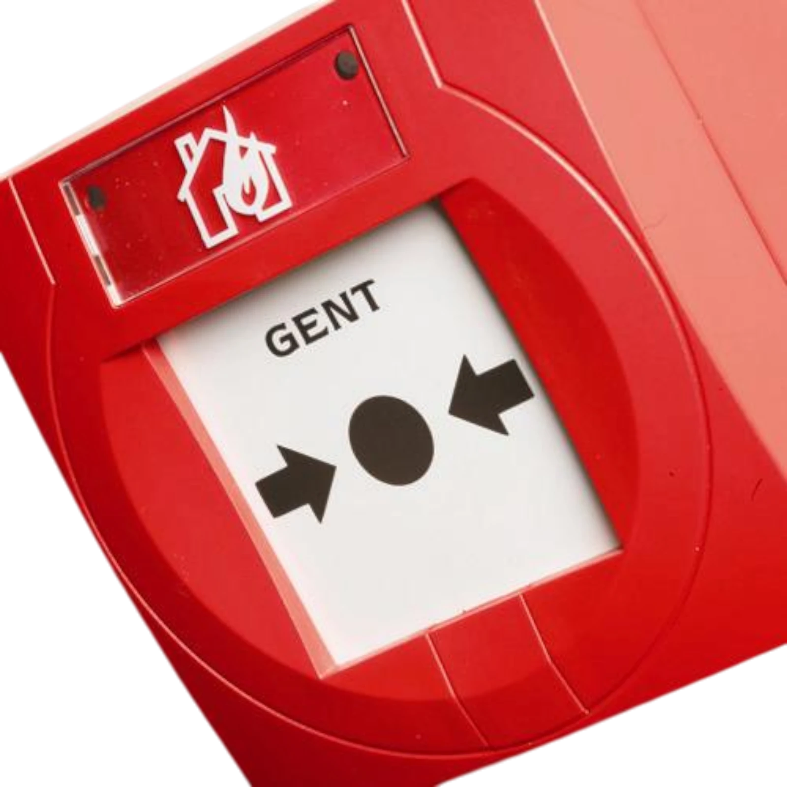 Gent Addressable Manual Call Point with red break glass